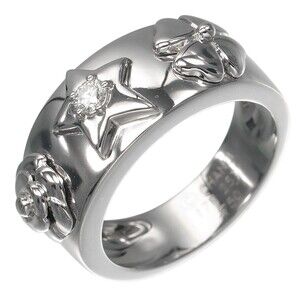 Chanel 3 Symbols 18K White Gold with Diamond 7.8